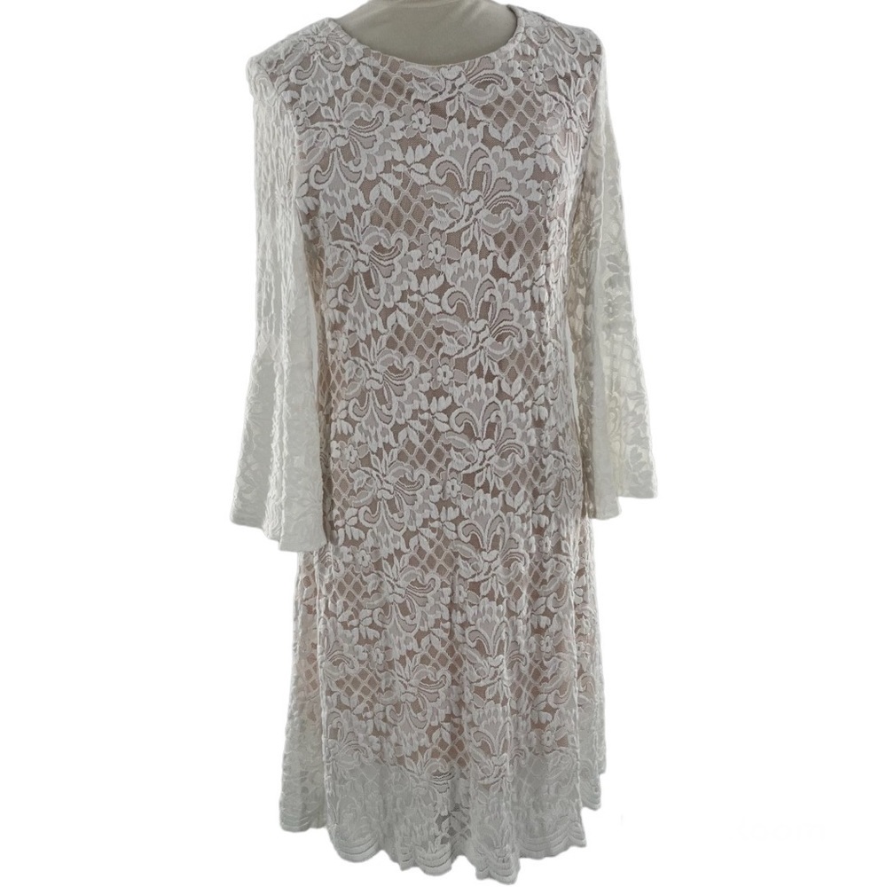 Ronni Nicole RN Studio Dress Lace Off-White Cream Ivory